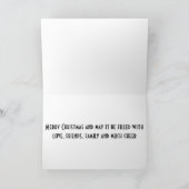 CHRISTMAS CANDLES ILLUMINATED FIREPLACE MANTLE FEESTDAGEN KAART (Binnen)