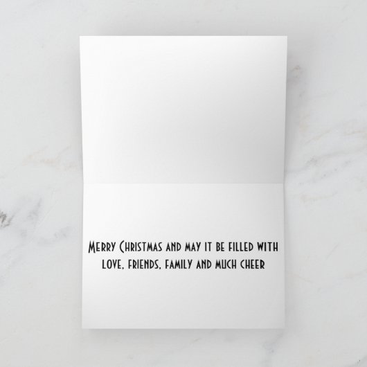 CHRISTMAS CANDLES ILLUMINATED FIREPLACE MANTLE FEESTDAGEN KAART (Binnen)