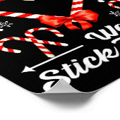 Christmas Candy Cane Crew 2025 Heart Holiday Famil Poster (Hoek)