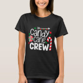 Christmas Candy Cane Crew Shirt Women Girls Boys K (Voorkant)