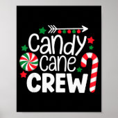 Christmas Candy Cane Crew Shirt Women Girls Boys K Poster (Voorkant)