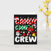 Christmas Candy Cane Crew Xmas Holiday Toddler Kid Kaart (Gele Bloem)