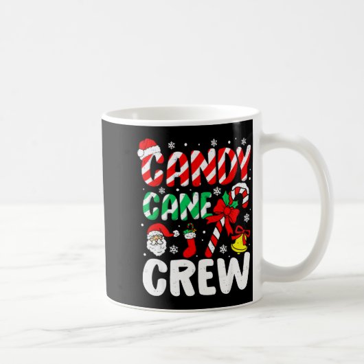 Christmas Candy Cane Crew Xmas Holiday Toddler Kid Koffiemok (Rechts)