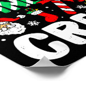 Christmas Candy Cane Crew Xmas Holiday Toddler Kid Poster (Hoek)