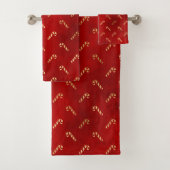 CHRISTMAS CANDY CANE FESTIVE TOWEL BAD HANDDOEK (Insitu)