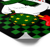 Christmas Candy Cane Goose Matching Couple Xmas Bo Poster (Hoek)