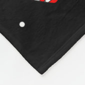 Christmas Candy Cane Hat Santa Xmas Holiday Toddle Fleece Deken (Hoek)