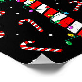 Christmas Candy Cane Hat Santa Xmas Holiday Toddle Poster (Hoek)