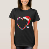 Christmas Candy Cane Heart Funny Love Candy Men Wo T-shirt (Voorkant)