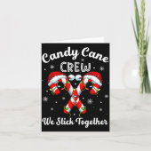 Christmas Candy Cane Heart Holiday Family Matching Kaart (Voorkant)