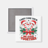 Christmas Candy Cane Heart Holiday Family Matching Magneet (Voorkant / Achterkant)