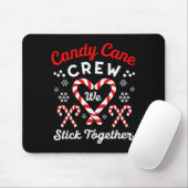 Christmas Candy Cane Heart Holiday Family Matching Muismat (Met muis)