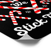 Christmas Candy Cane Heart Holiday Family Matching Poster (Hoek)