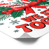 Christmas Candy Cane Heart Holiday Family Matching Poster (Hoek)