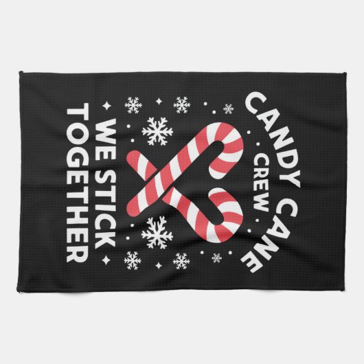 Christmas Candy Cane Heart We blijven bij elkaar Theedoek (Horizontaal)