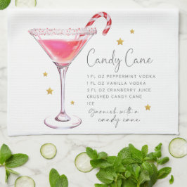 Christmas Candy Cane Martini Recept Waterverf Theedoek