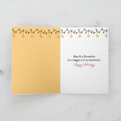 Christmas Candy Cane On a Martini Glass Kaart (Binnen)