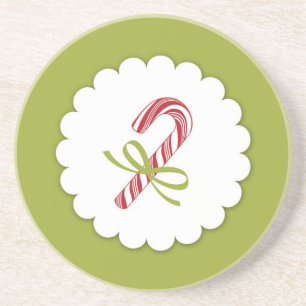 Christmas Candy Cane Onderzetter