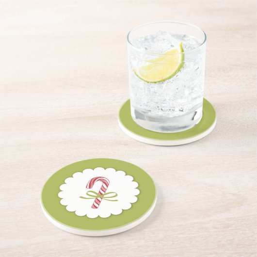 Christmas Candy Cane Onderzetter (Zijkant)