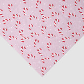 Christmas Candy Cane Pink Tissuepapier (Detail)
