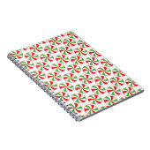 Christmas Candy Cane Print Cover Notebook Journal Notitieboek (Rechterzijde)