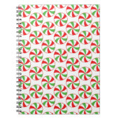 Christmas Candy Cane Print Cover Notebook Journal Notitieboek (Voorkant)