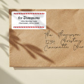 Christmas Candy Cane retouradres Etiket