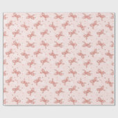 Christmas Candy Cane Ribbon Pattern Cadeaupapier (Vlak)