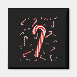 Christmas Candy Cane Santa Hat Kerstvakantie Jonge Magneet