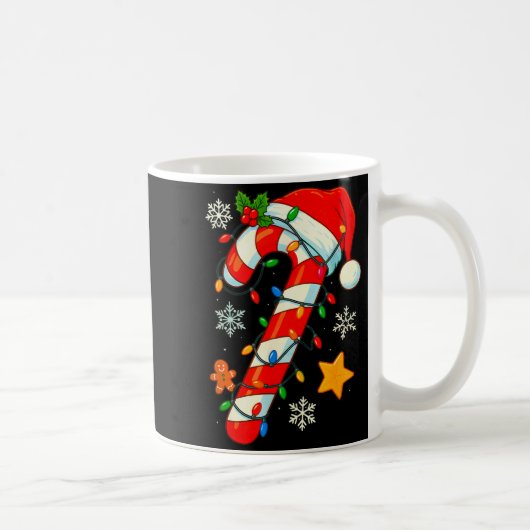 Christmas Candy Cane Santa Hat Xmas Kids Toddler Y Koffiemok (Rechts)