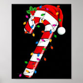 Christmas Candy Cane Santa Xmas Kids Toddler Youth Poster (Voorkant)