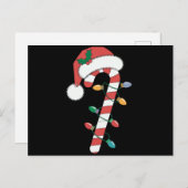 Christmas Candy Cane Santa Xmas Kinder Feestdagenkaart (Voorkant / Achterkant)