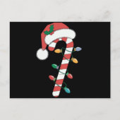 Christmas Candy Cane Santa Xmas Kinder Feestdagenkaart (Voorkant)