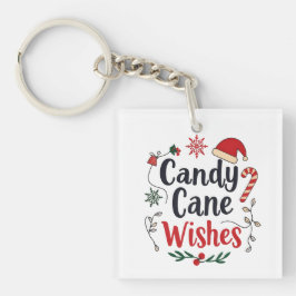 Christmas Candy Cane Sleutelhanger – Vrolijk cadea