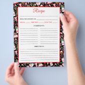 Christmas Candy Cane Snoepjes Recept Pagina Flyer (Hand)