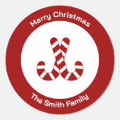 Christmas Candy Cane Sticker (Voorkant)