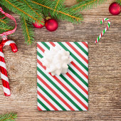 Christmas Candy Cane Stripe set of 3 Inpakpapier Vel