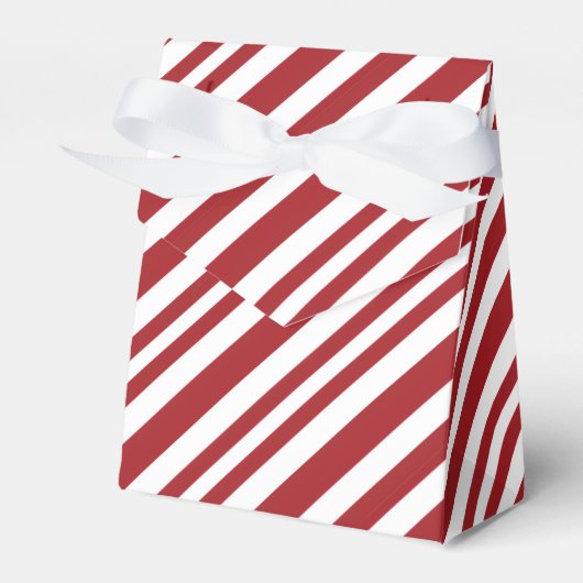 Christmas Candy Cane Stripes Bedankdoosjes (Voorkant Zijde)