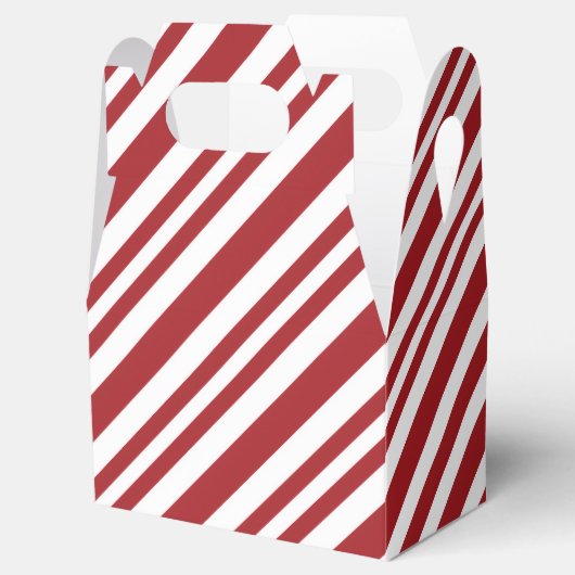 Christmas Candy Cane Stripes Bedankdoosjes (Geopend)