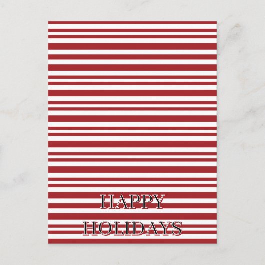 Christmas Candy Cane Stripes Briefkaart (Voorkant)