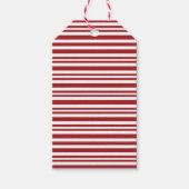 Christmas Candy Cane Stripes Cadeaulabel (Voorkant)