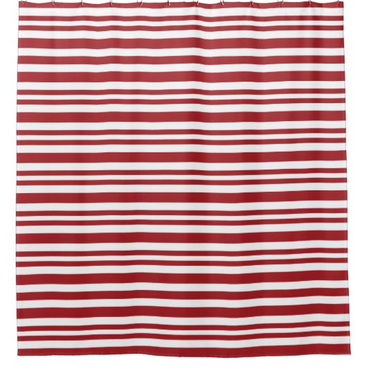 Christmas Candy Cane Stripes Douchegordijn (Voorkant)
