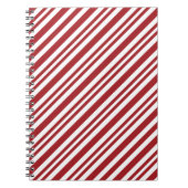 Christmas Candy Cane Stripes Notitieboek (Voorkant)