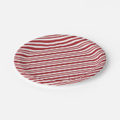 Christmas Candy Cane Stripes Papieren Bordje (Gekanteld)