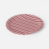 Christmas Candy Cane Stripes Papieren Bordje (Gekanteld)