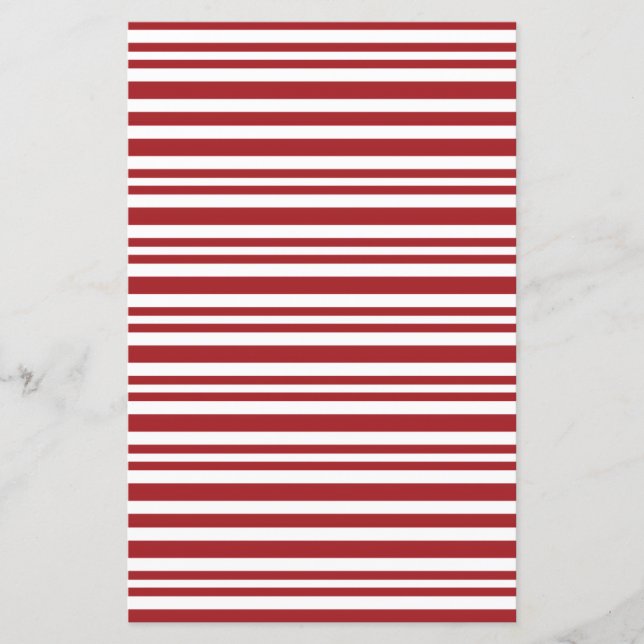Christmas Candy Cane Stripes Scrapbook Paper (Voorkant)