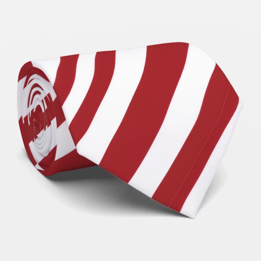 Christmas Candy Cane Stripes Stropdas (Opgerold)