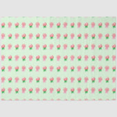 Christmas Candy Cane Swirls Pattern Tissuepapier (Voorkant)