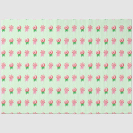 Christmas Candy Cane Swirls Pattern Tissuepapier