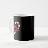 Christmas Candy Cane - Vrolijk kerstfeest Koffiemok (Voorkant links)